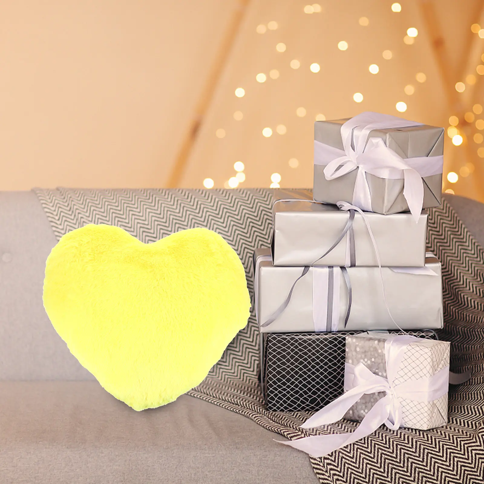 

Heart Pillow Soft Heart Shaped Cushions for Bedroom Couch Bed Decorative Throw Pillows Cute Hugging Sleeping Pillow