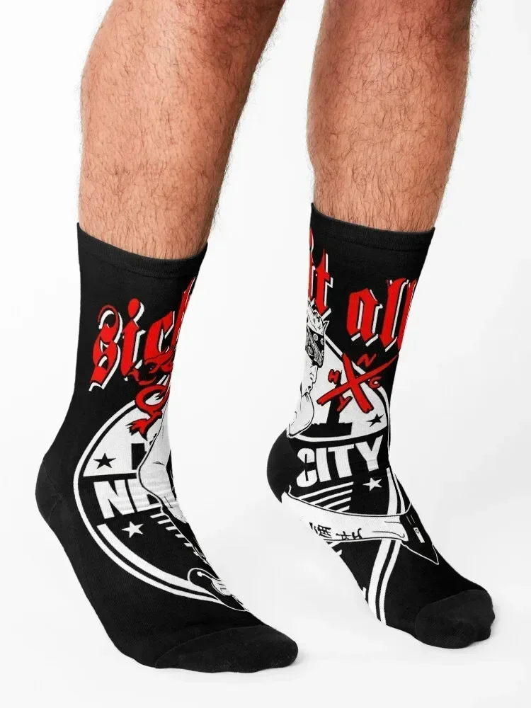 New 03 Sick of It All logo Essential Socks christmas gifts cute crazy hiphop Boy Child Socks Women's