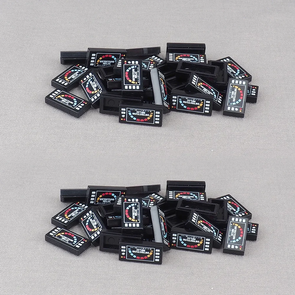 MOC 10PCS Printed 3069 3069pb0414 Speed Dial Vehicle Car Board Bricks Detecting Instrument Pattern Building Block Toy Boys Gifts