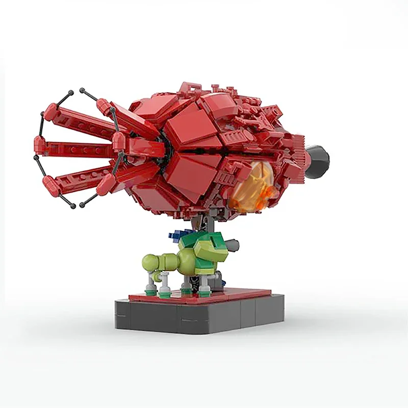 MOC Red Star Building Blocks Set Starworms-Spaceships Model Toy Creators Space Exploration Dwarf Starbug Building Blocks