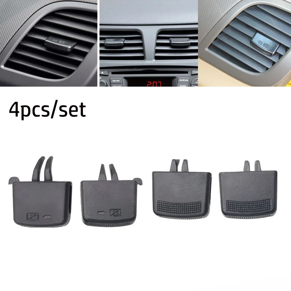 1/4x Car A/C Air Vent Grille Tab Clip For Hyundai For VERNA For SOLARIS 10-16 Front Air Conditionings Vent Outlets Tab Clamps