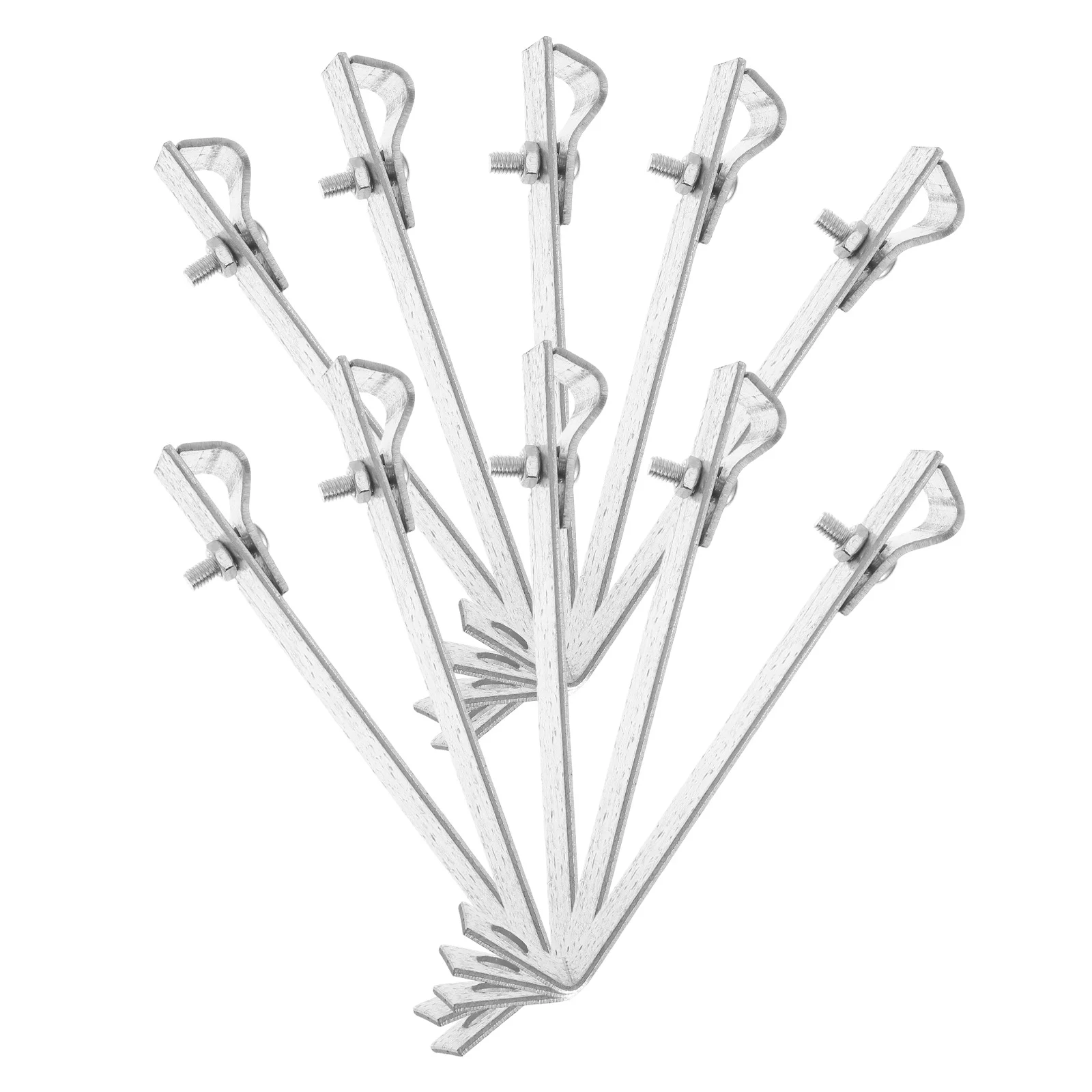 10 قطعة بين قوسين الحماية المجلفن على شكل حرف L دعامة دعم الزاوية اليمنى لتأريض إدارة كابلات الألواح الشمسية