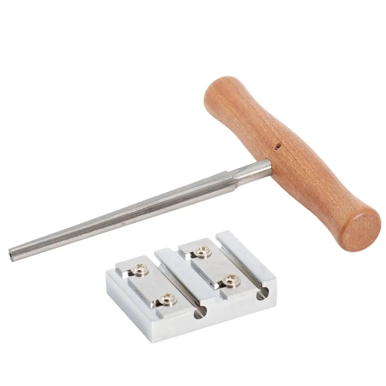 Violin Peg Reamer with Metal Wooden Handle for Violin Peg Shaping Tuning and Repair Tasks