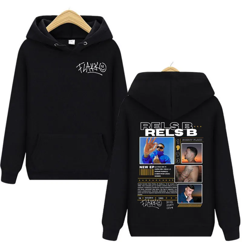 

Hot Sale Rapper Rels B Flakk Smile Print Hoodie Boys Don't Cry Merch Sweatshirt Men's Women's Clothing Fashion Hip Hop Pullovers