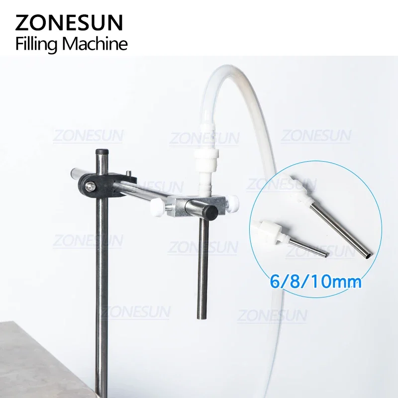 ZONESUN ZS-GEL80 Semi Automatic Peristaltic Pump Eye Dropper Gel Juice Hand Sanitizer Thick Liquid Filling Machine