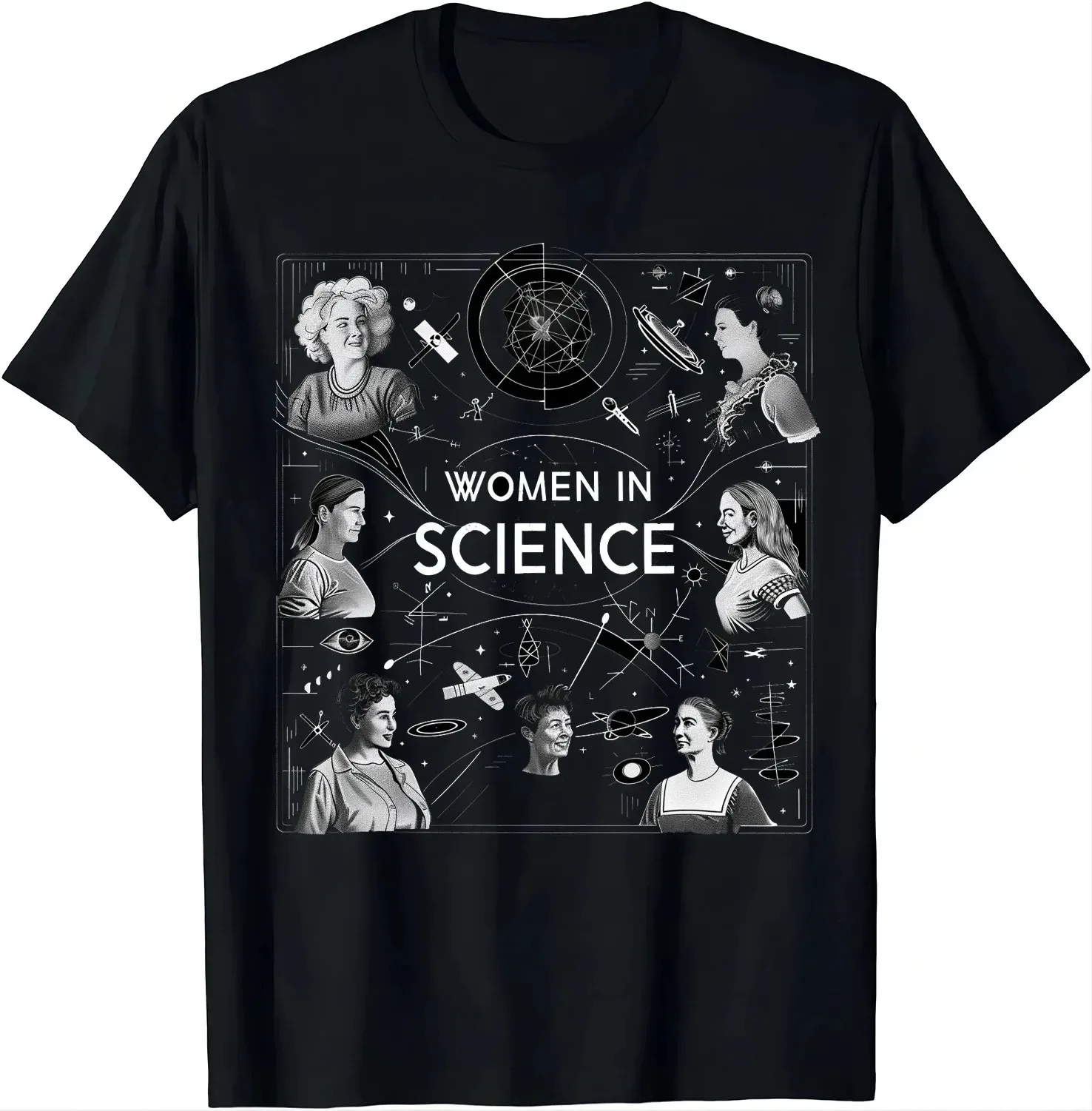 Women in Science T-Shirt Funny Science Clothes Street Fashion Casual Tops Vintage Women T Shirt