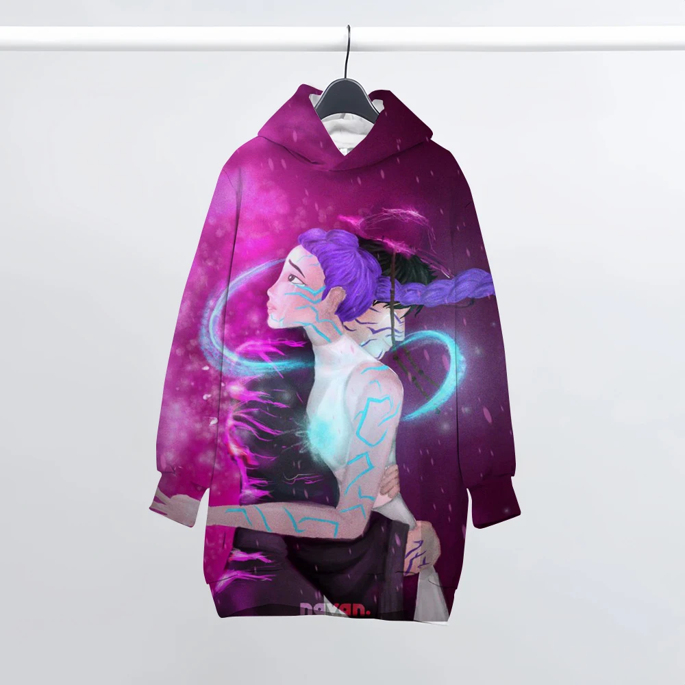 الأطفال فستان بقلنسوة فيلم شعبي KPop شيطان الصيادين طفل 3-12 سنة معطف بنين بنات بلايز الربيع الترفيه بلوزات الملابس #4