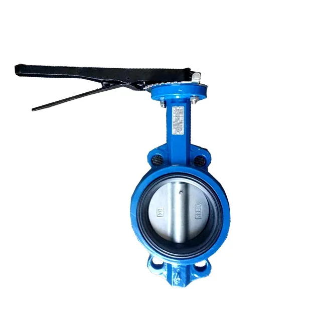 Long neck butterfly valve with wafer lug connection