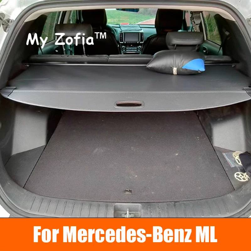 

For Mercedes Benz ML350 320 300 400 ML series 2006-2011 Car Trunk Cargo Cover Curtain Carrier Retractable Partition Accessories