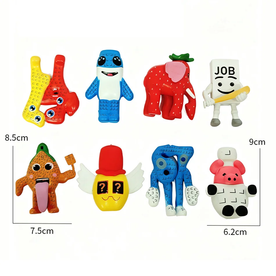 NUOVO 8 pezzi/set STEAL A BRAINROT Blu No. 67 Toy Cute House Dolls Gioco che circonda il blu n. 67 Giocattoli per bambini Regali di Natale