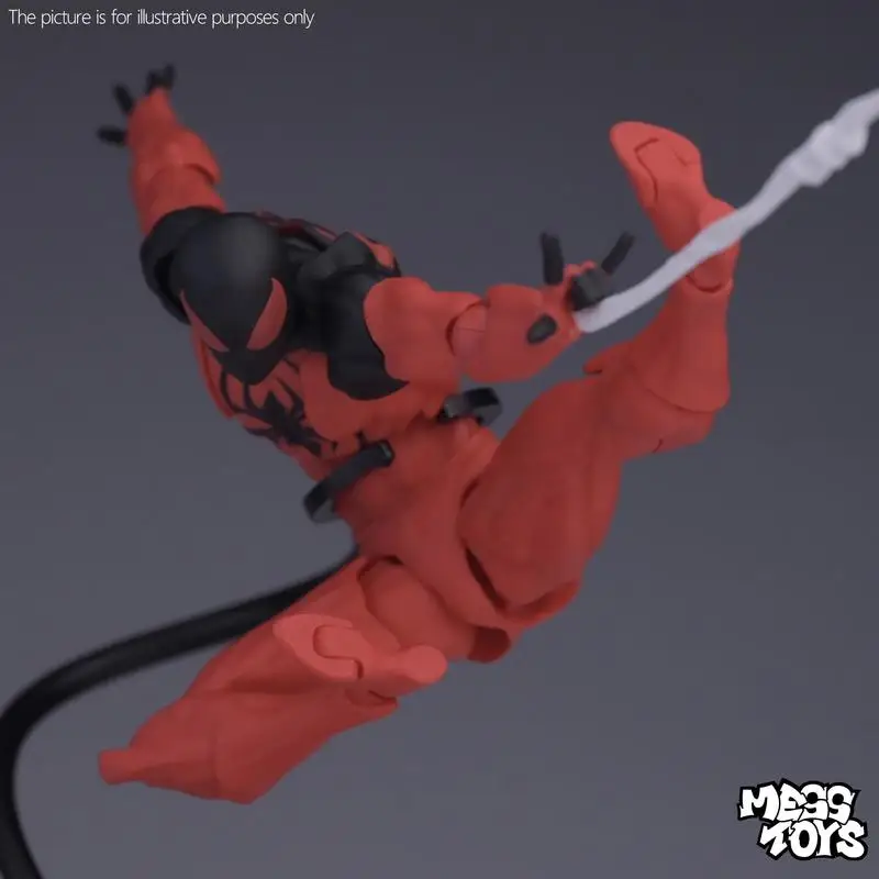 

Mess Toys Kane Park Алый Сосед Человек-Паук Красный Черный Боевой Костюм Шарнирная Коллекционная Фигурка Модель Игрушки