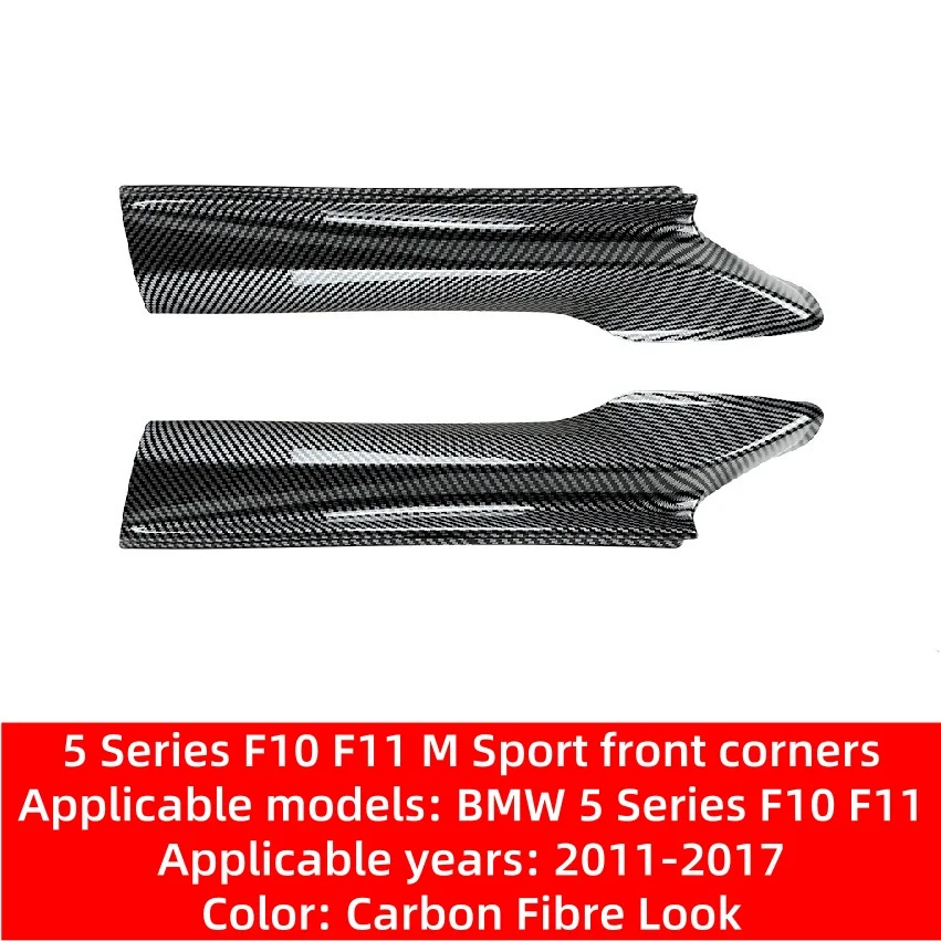 

For BMW 5 Series F10 F11 M Sport 2011-2017 Car Front Bumper Splitter Lip Diffuser Spoiler Cover Body Guard Kit Accessories Parts