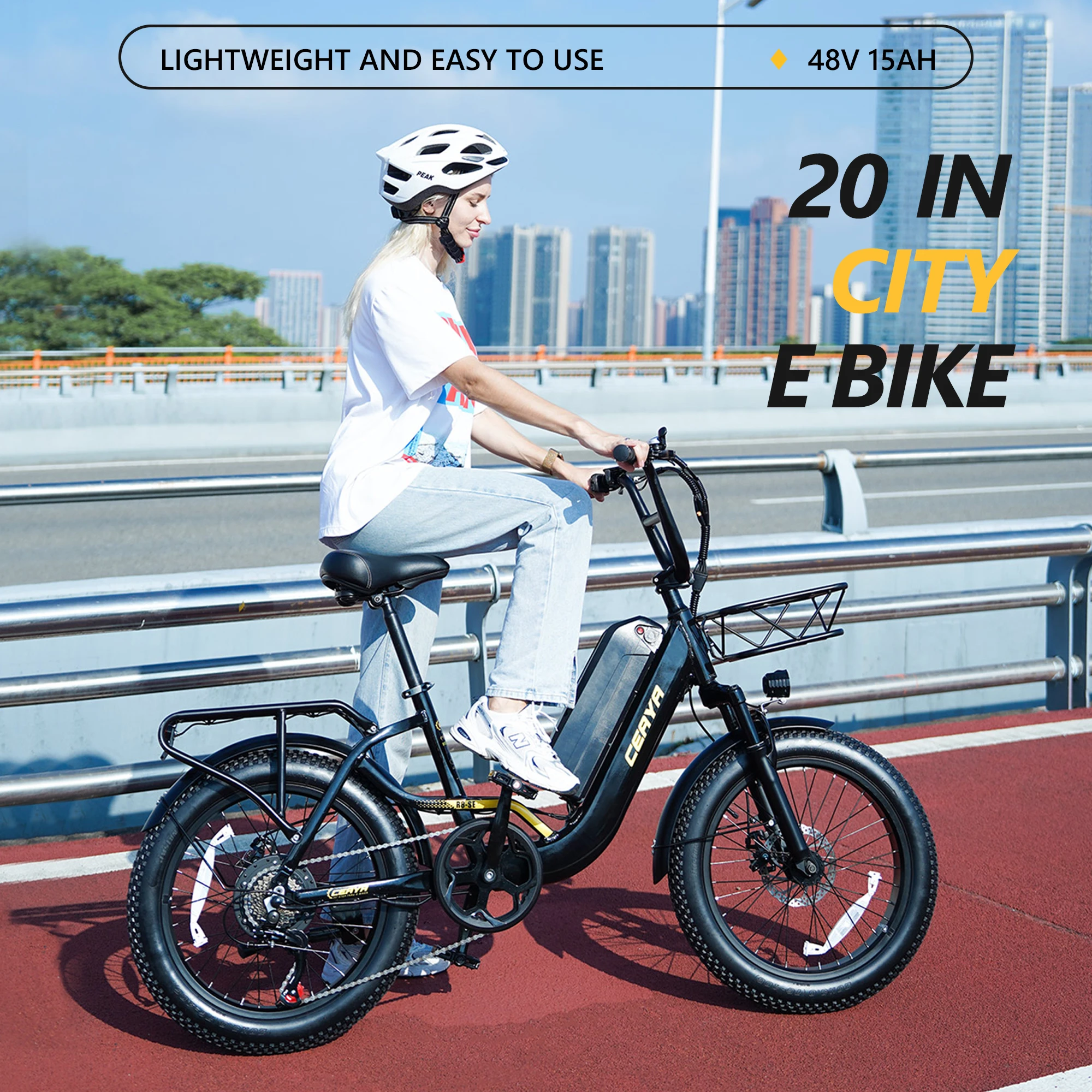 Hot new YDD-R8SE 48V750W15AH 7-speed bike 20 * 3 tire ebike ebike adult city commuter mountain electric bike all terrain