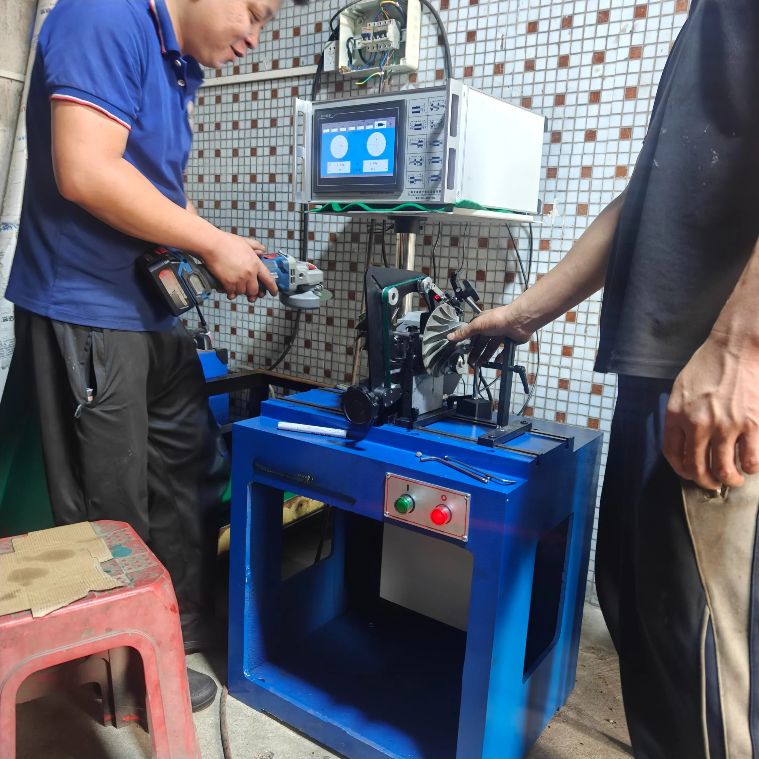 Manufacture Turbocharger Testing dynamic Balance Machine Equipment for Small  Motor Rotor