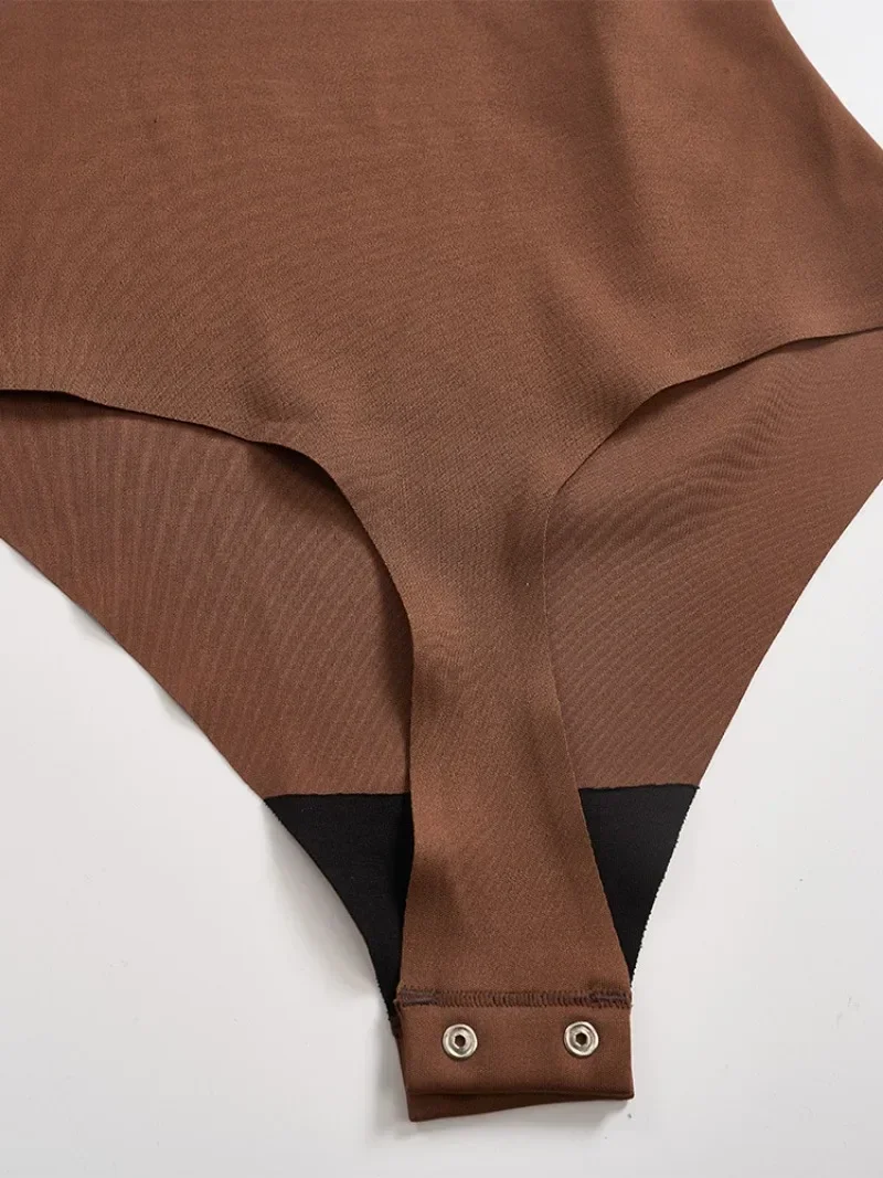 High Strength Seamless V-Neck Bodysuit Crotch Open Back Beauty Design Tummy Control Body Shaper,skin-friendly & Breathable 115 S16347c178af34fed83aca63d132ae46e5