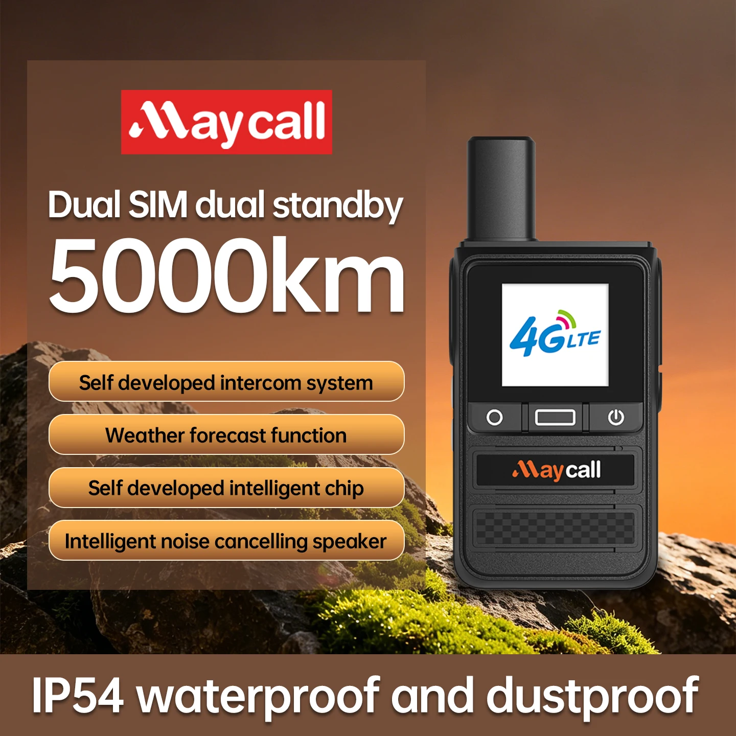 5000KM Global Walkie Talkie Long Rang Global PPT Walkie-Talkie with SIM Card LIFE TIME Free Transnational POC Radio