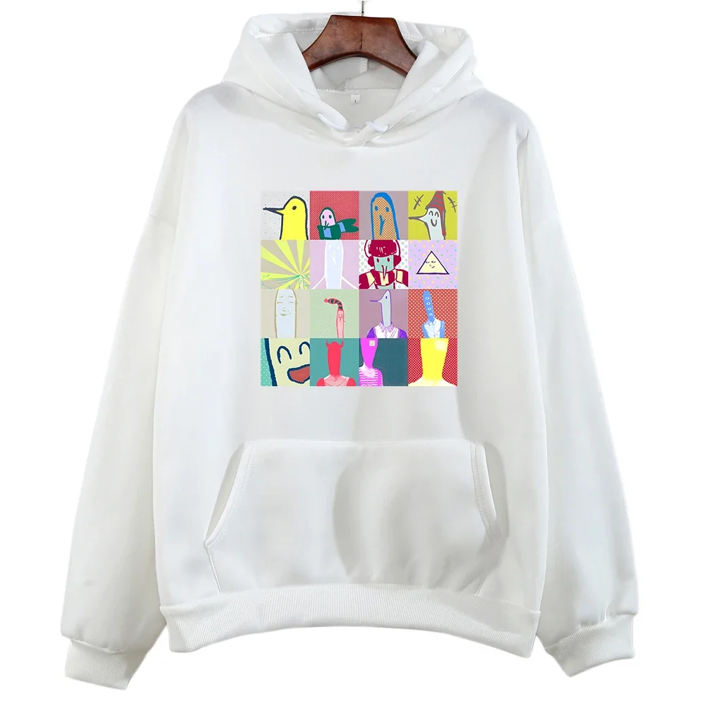 Oyasumi Punpun Duck Hoodies Streetwear Autumn/Winter Cartoon Girl Kawaii/Cute Long-sleeved Sweatshirt Printing Women/men Fleece