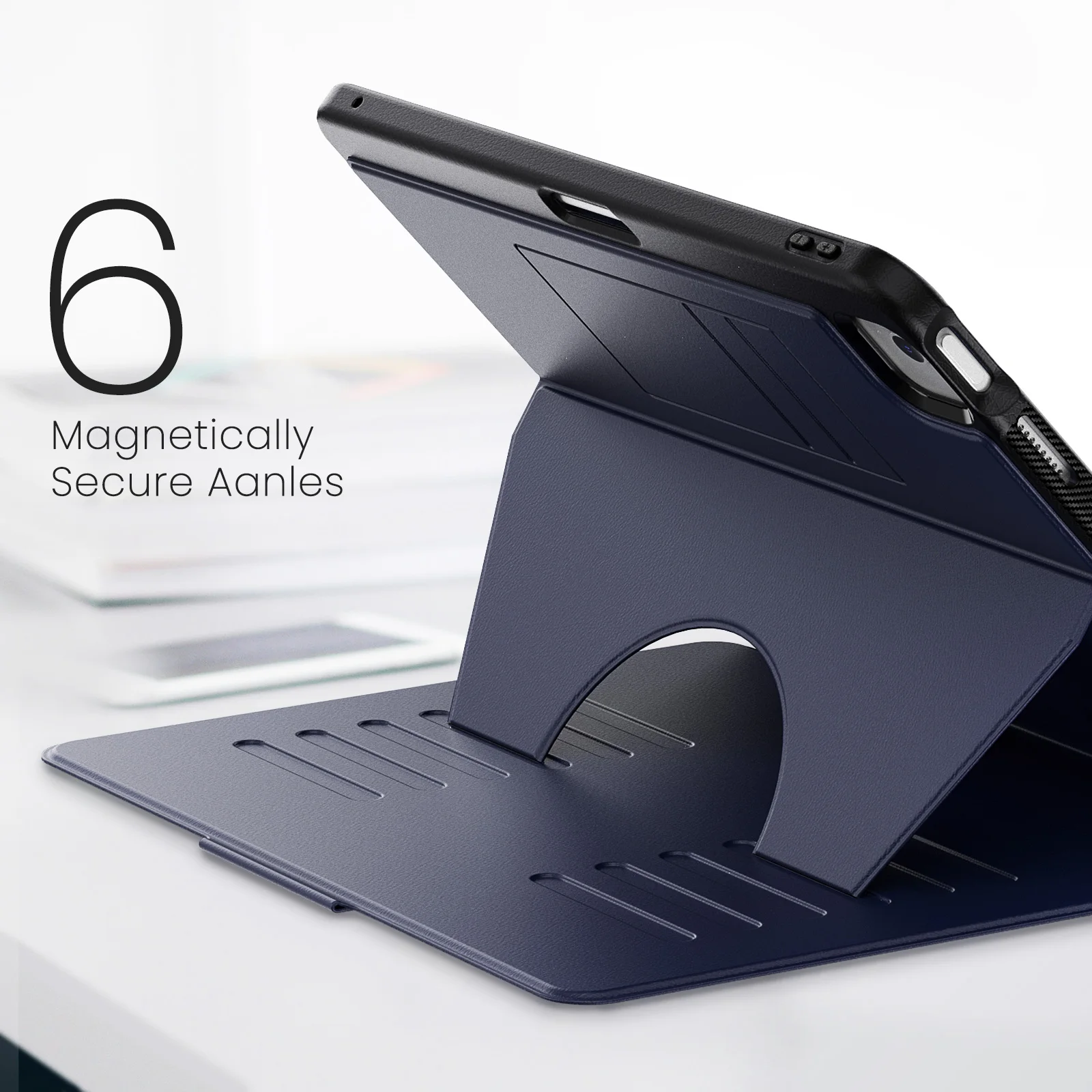 Tablet Case for iPad Air 6th 13 inch 2024 Smart Cover A2899 Multi-fold Back suction PU Leather Case for iPad Air 13 M2 Funda image 3