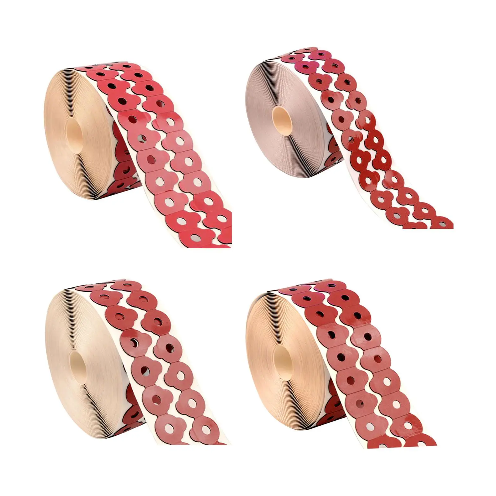 1000Pcs Lens Edging Blocking Pads Red Portable for Lens Processing Glasses Accessories Edging Glasses Double Sided Sticker Tape