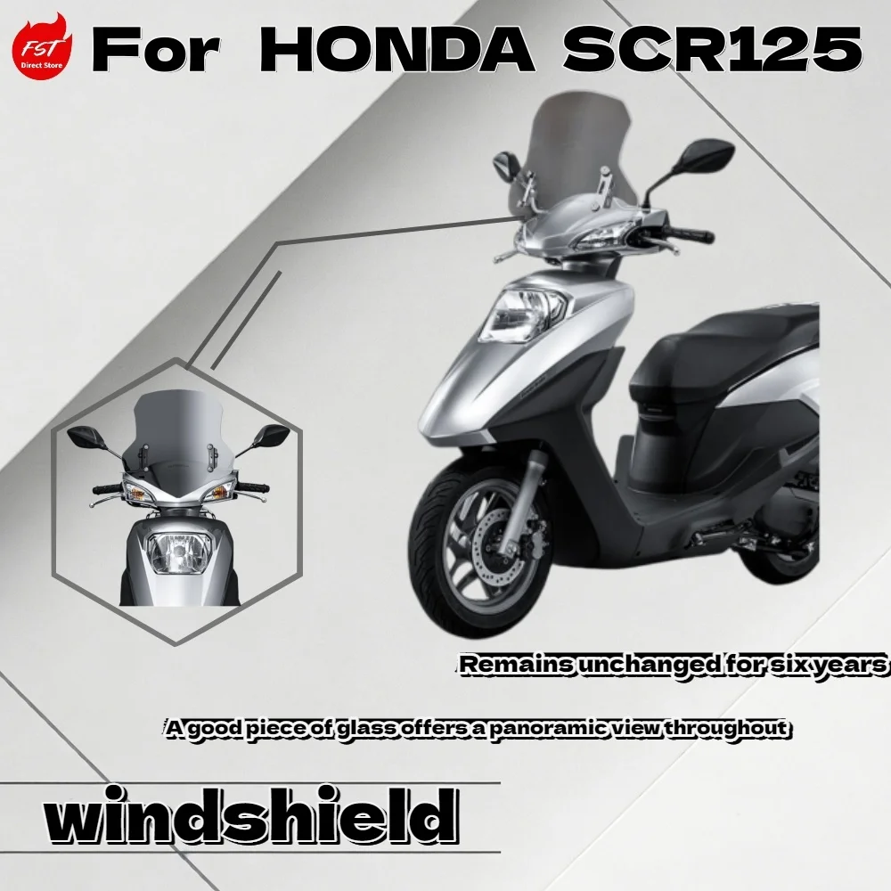 

Ветровой дефлектор в винтажном стиле для скутера Honda SCR125, ветрозащитные модернизированные детали