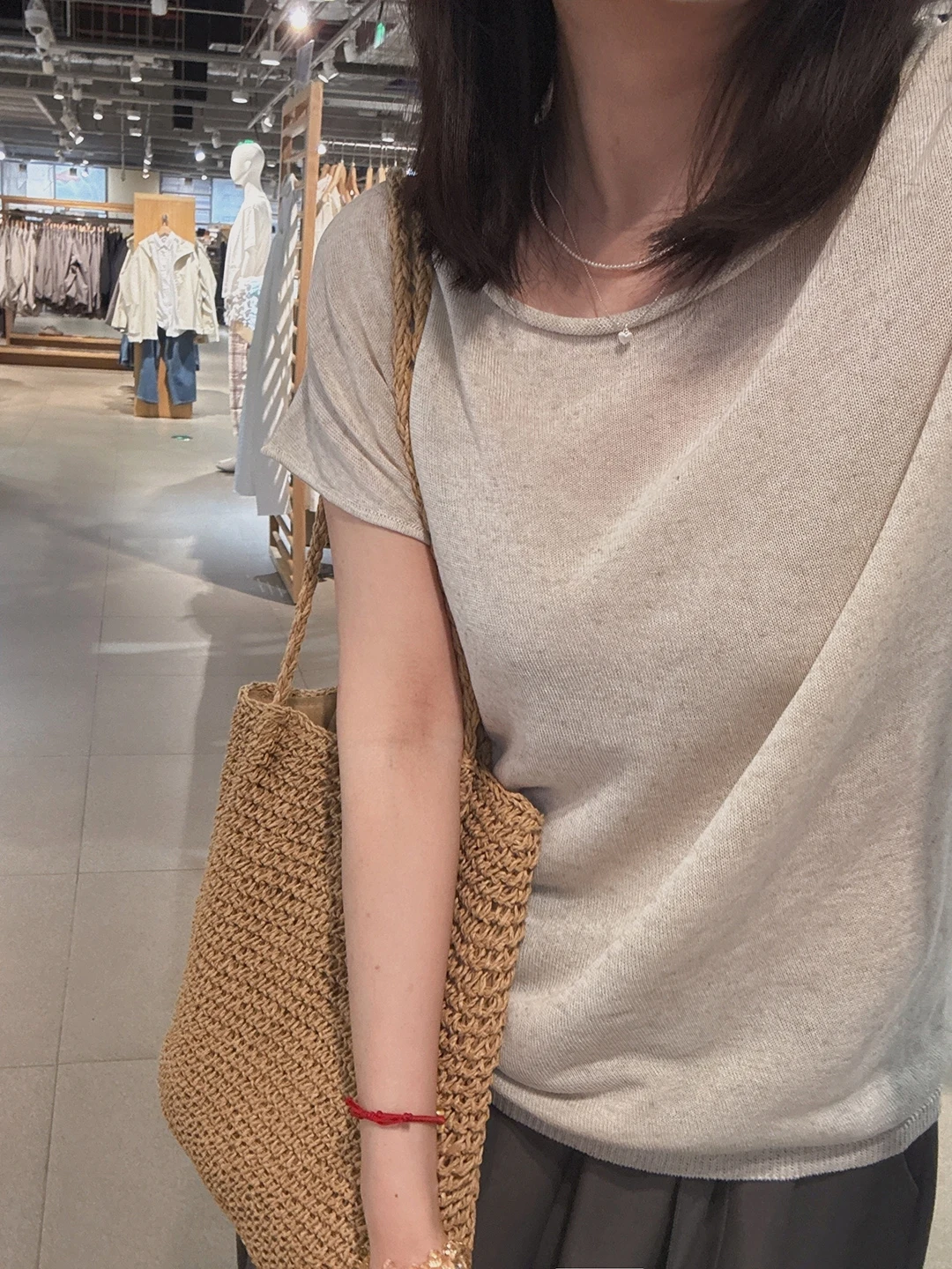 

XiaoYanJia Japanese Style Loose Lazy Short Sleeve Knitted Ice Silk Top Women Summer Slimming Casual Leisure O Neck T Shirt