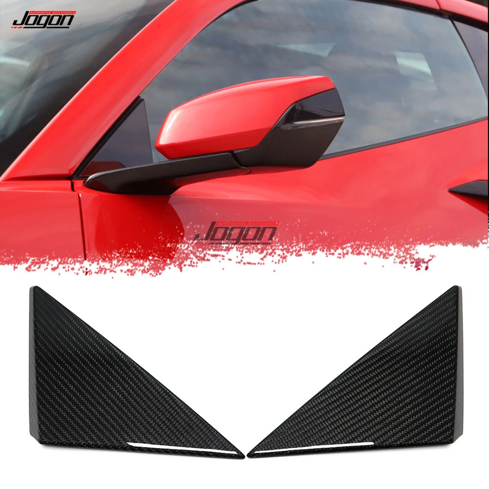 

Чехол для бокового окна автомобиля для Corvette C8 Stingray Convertible Coupe Z06 2020-2024 Pillar A Front Door Triangle Cover