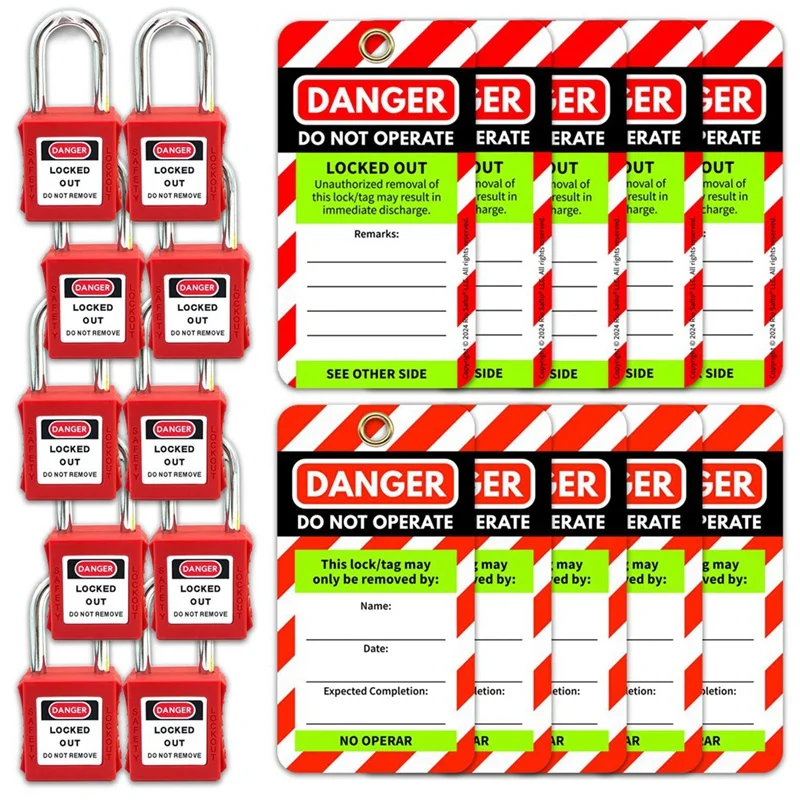 

Lockout Tagout Tags And Padlocks Red Safety Tag Easy Identification Lock Out Kit Tagout Locks Red Lock Padlock Tag Out