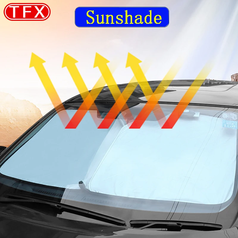 For NISSAN SERENA C27 2016-2023 Car Styling Nano-Insulat Windshield Sunshade Front Window Sun Shade Visor Interior Accessories