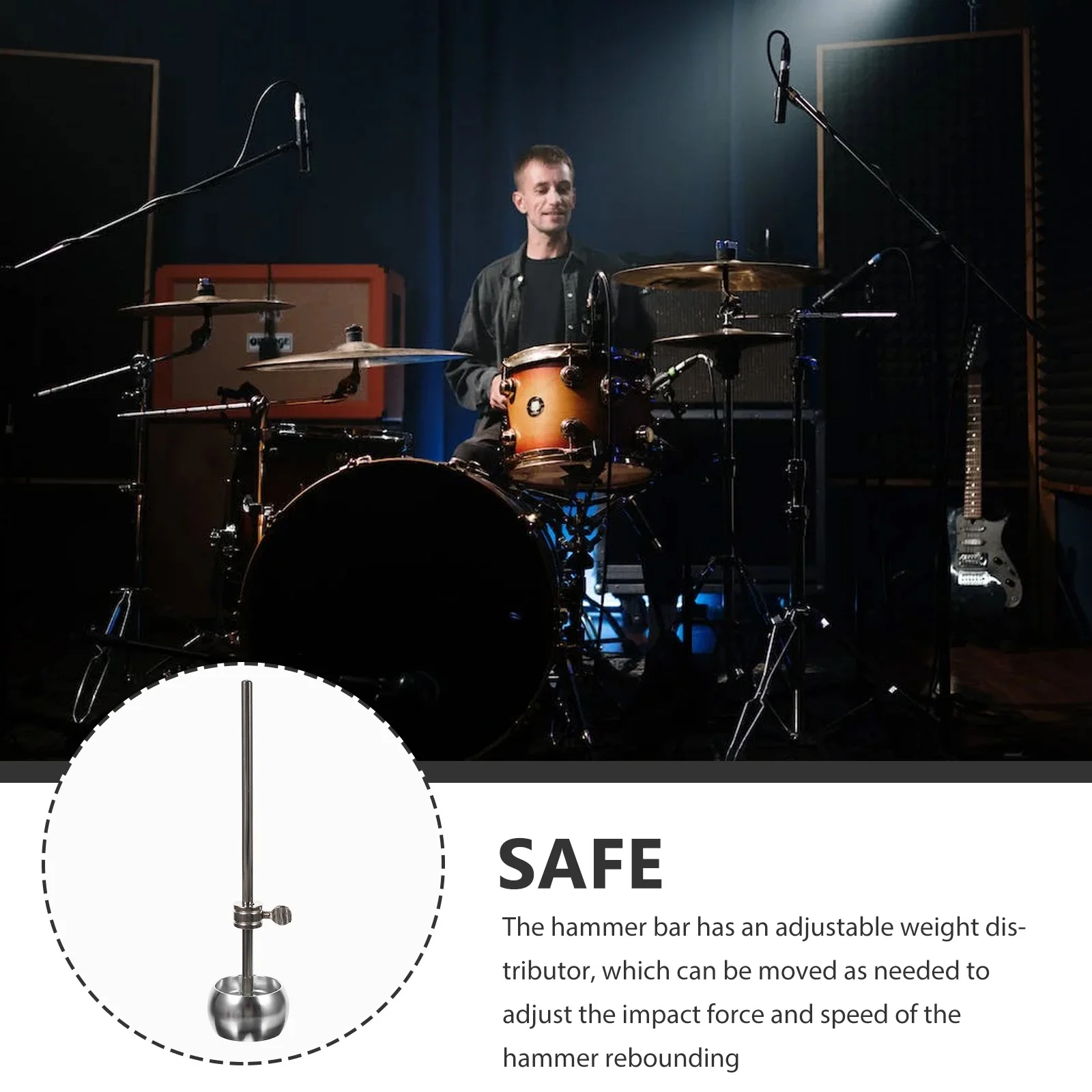 

Aluminum Alloy Hammer Head Accessories Percussion Drum Practice Instrument Kick Parts for Pedal Replace Component