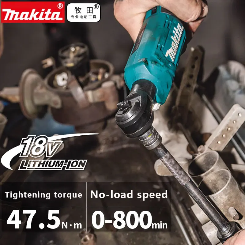 

New 2026 18V Makita Brushless Ratchet Right Angle 3/8 inch Wrench Cordless Driver Variable Speed Power Wrench LED Power Tools️