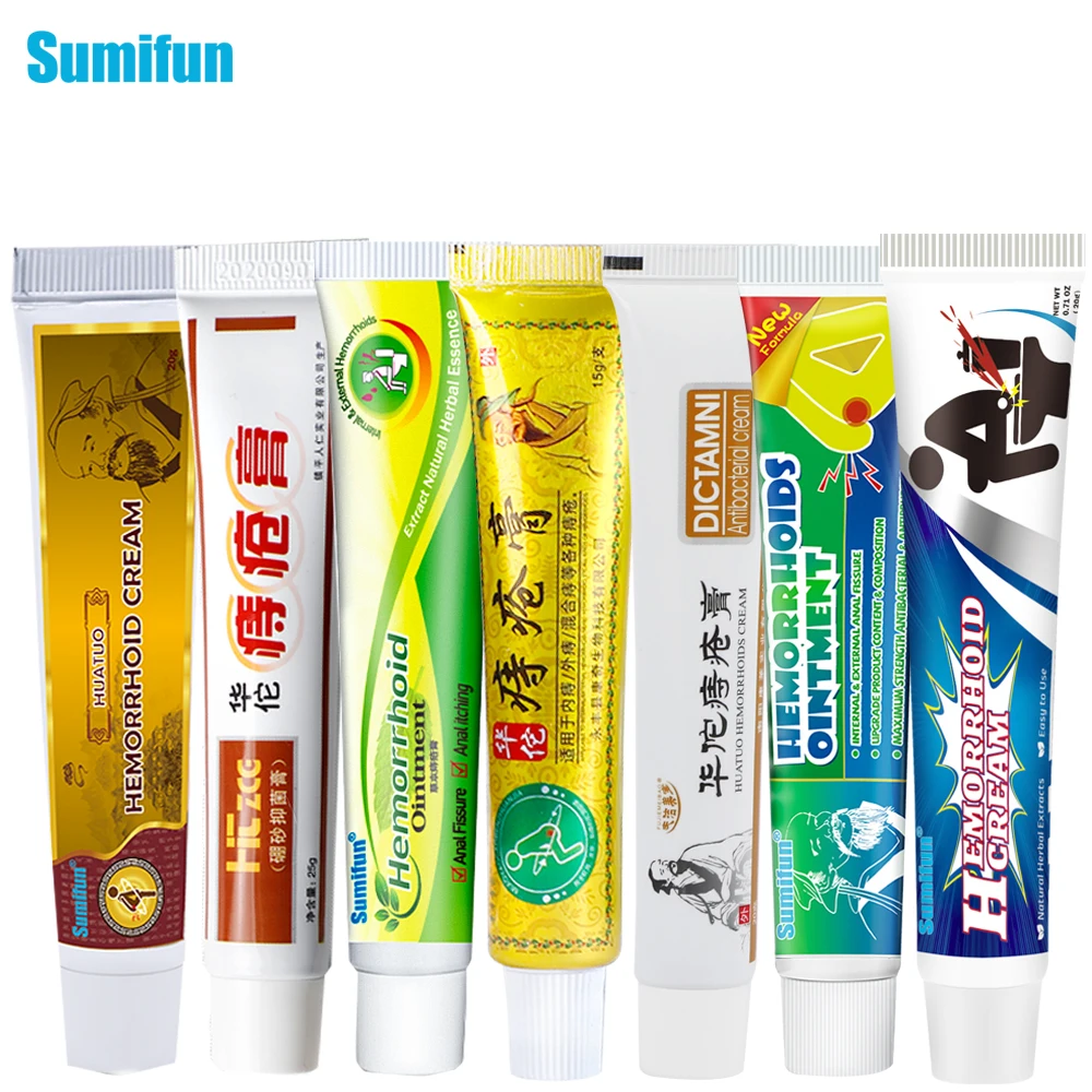 6 Types Hemorrhoids Ointment Sterilize Cream For Internal Hemorrhoids Piles Pain Relief External Anal Fissure Therapy Dropship