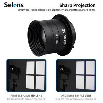 Selens Photography Spotlights Bright lighting S-100 Optial Snoot For Kitchen Photographic Store Home Spots Studio Light