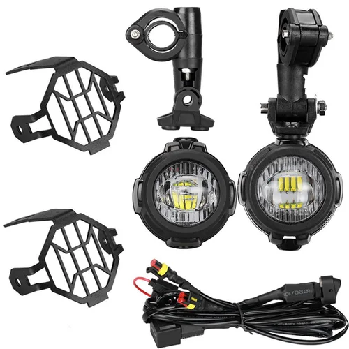 Imagen 1 del producto Faros delanteros Aux para motocicleta, luces antiniebla de alto brillo para BMW R1200GS LC/ADV F800GS F750GS F650GS R1150GS
