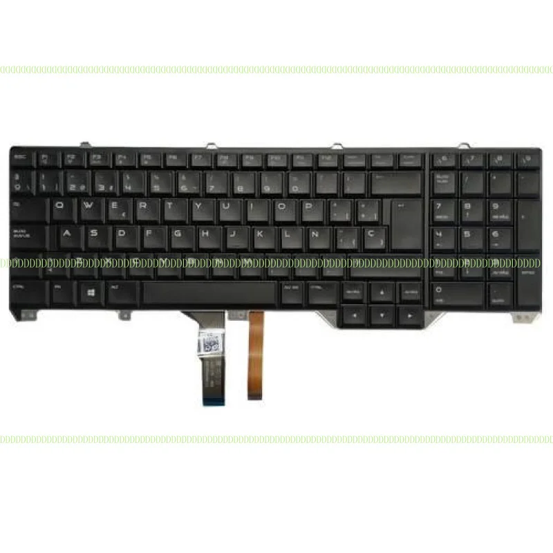 Dd novo teclado espanhol latino para dell alienware 17 r3 17 r2 teclado 06vtrk retroiluminado