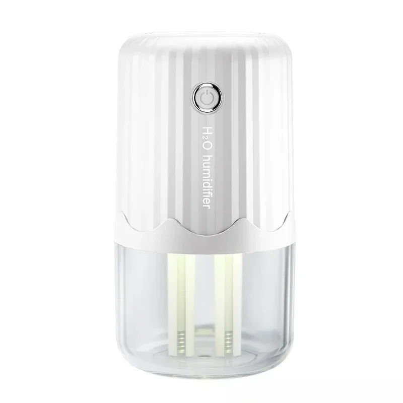 Humidificador Usb de doble pulverización de gran capacidad, escritorio de oficina, inalámbrico, dormitorio, hogar, luz nocturna silenciosa, máquina de aromatización