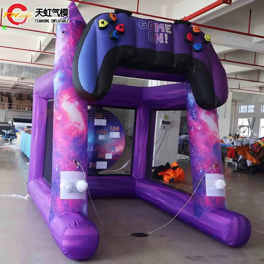 Bolas de nieve inflables de barco aéreo rápido, juego de mesa de dardos, juego deportivo de Carnaval hecho a medida, juguete con soplador