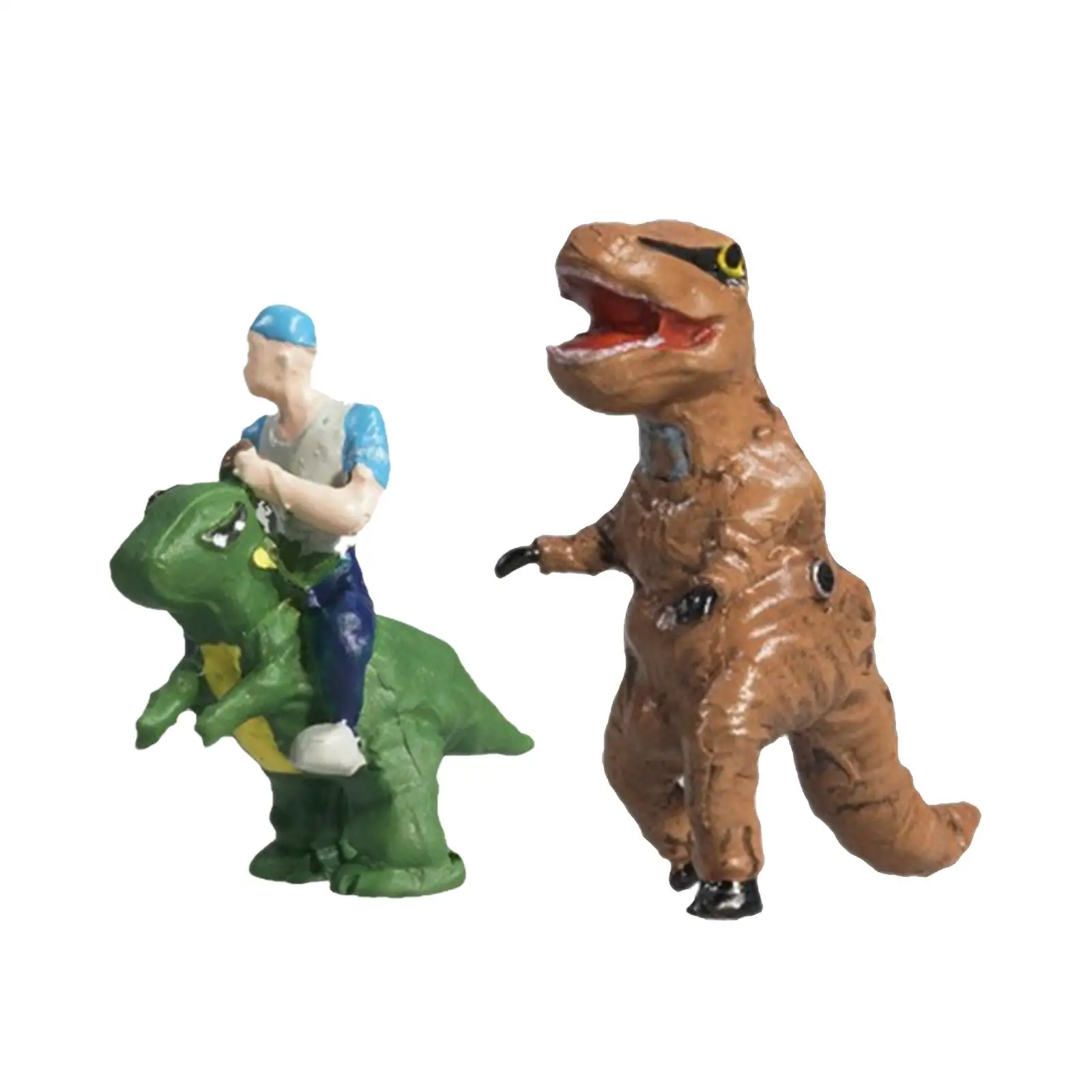 Figuras de dinosaurios a escala 1/64, colección artesanal, figura de acción de dinosaurio en miniatura para recuerdo de fiesta, decoración de escena en miniatura