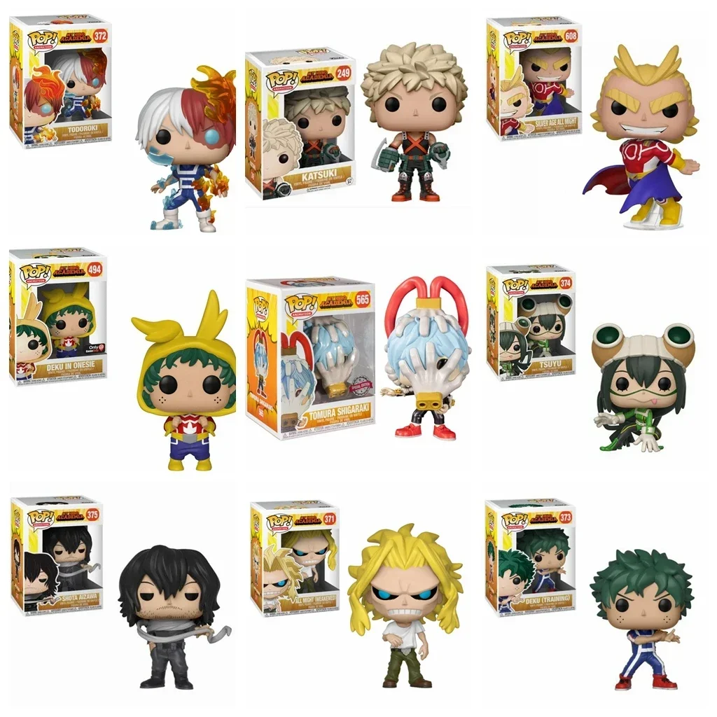 Funko Pop My Hero Academia Deku INSHOTA  ONESIE DXF TSUYU TOMURA SHIGARAKI KATSUKI SILVER AGE ALL MIGHT Action Figure Model Toys