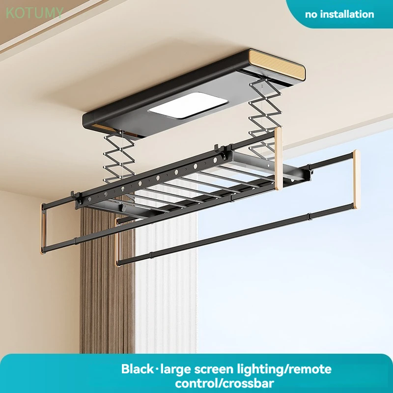 Electric Telescopic Clothes Dryer with Intelligent Remote Control Household Lifting Clothes Hanger for Convenient Drying