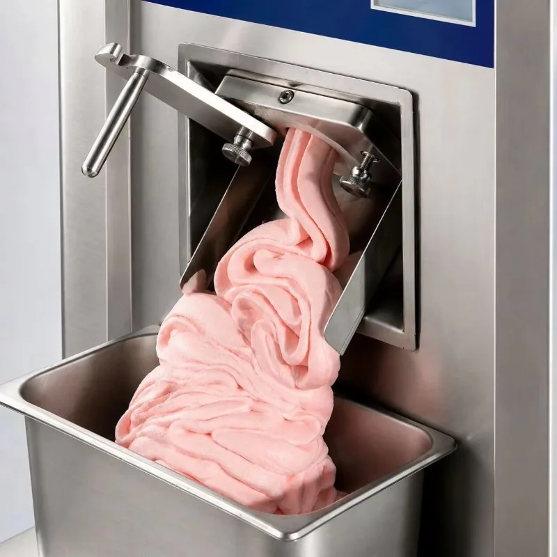 Commercial Hard Ice Cream Machine Stainless Steel Gelato Making Machine For Restaurant Snack Shop Customized