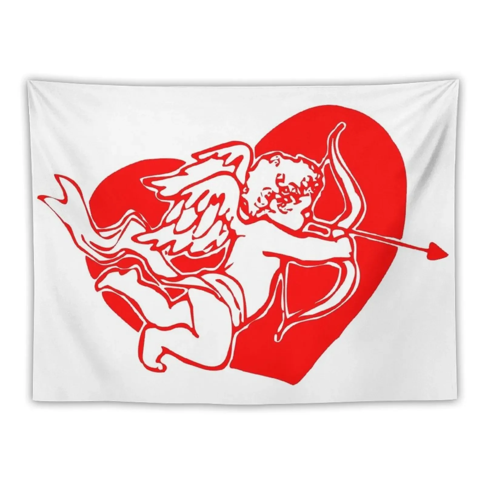 Romantic Cupid Tapestry Wallpaper Bedroom Room Aesthetic Decor Home Decorating Tapestry