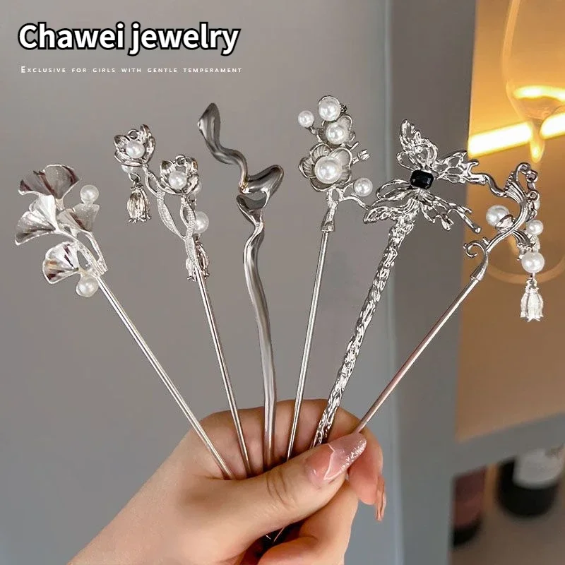 

New Chinese Style Hair Sticks Vintage Chopstick Hairpins Women Hair Clip Pin Headwear Wedding Headdress Jewelry Accessories