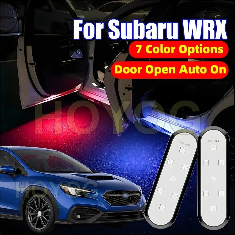 Fit for Subaru WRX 2021-2026 USB Rechargeable LED Car Door Welcome Lamp for Puddle Lighting with No Wiring Required