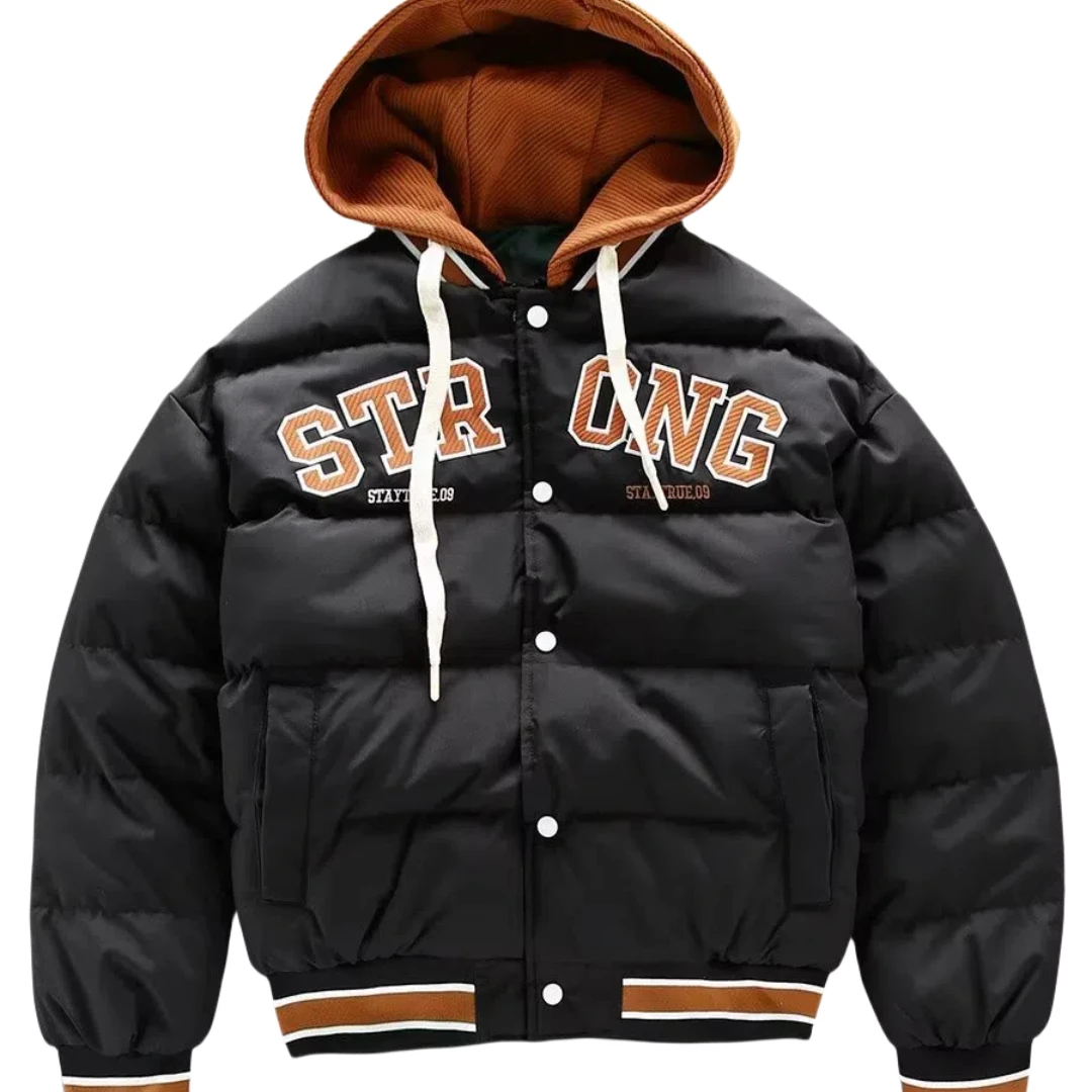 

Hooded Parkers Winter Thick Thermal Cotton Coat Men's Winter Jacket Men's Zipper New Jacket Streetwear Windproof Fashion Jacket