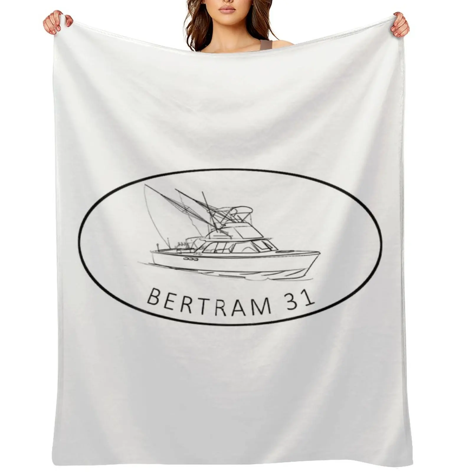 Bertram 31 Fly-bridge Throw Blanket Summer for sofa Giant Sofa halloween Blankets