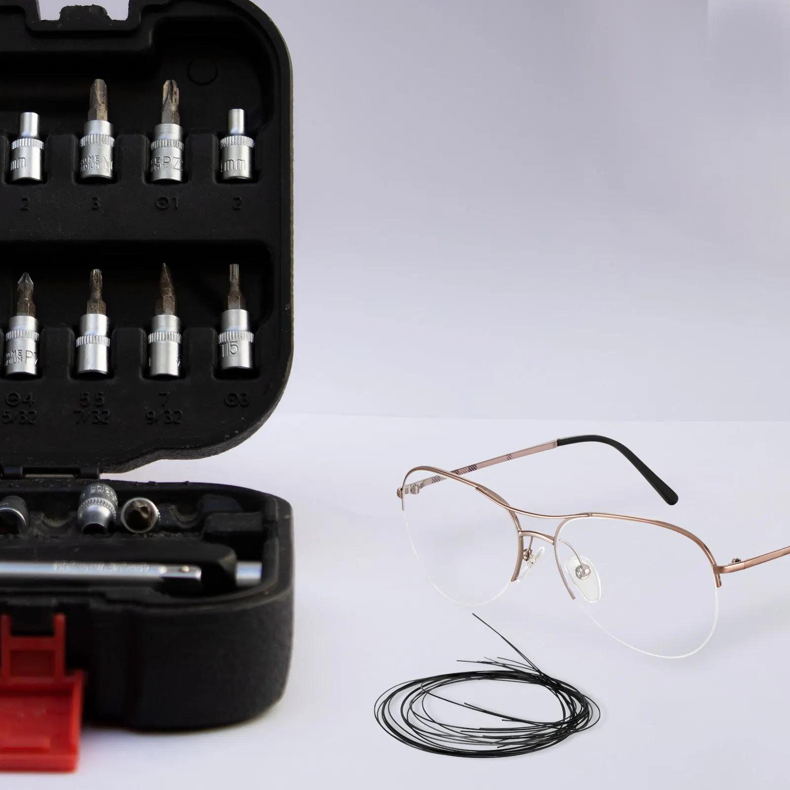 Compact Lightweight Eyeglass Repair Thread Made of Premium Nylon for Half-Frame Glasses Replacement String Eyewear Repairing