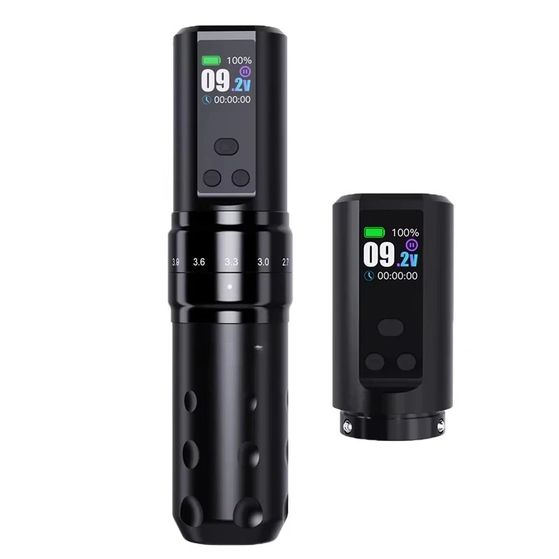 Dragonhawks Wholesale Fold 2 Pro Professional Electric Tattoo Gun Adjustable Stroke Wireless 2000mAh*2 Battery 2.4-4.2mm