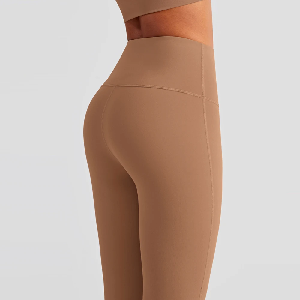 New Lycra Peach Buttocks Leggings Women Yoga Pants Nude High Waist Fitness Leggins Push Up Tights Woman Gym Sports Running Pants