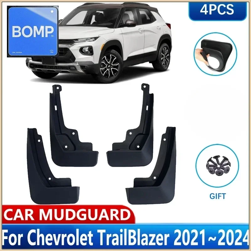 

Fit For 4x Car Wheel Fender MudFlaps FOR Chevrolet TrailBlazer 2021~2024 Mud Flaps Guards splash Protect Mudguards Accessories 2