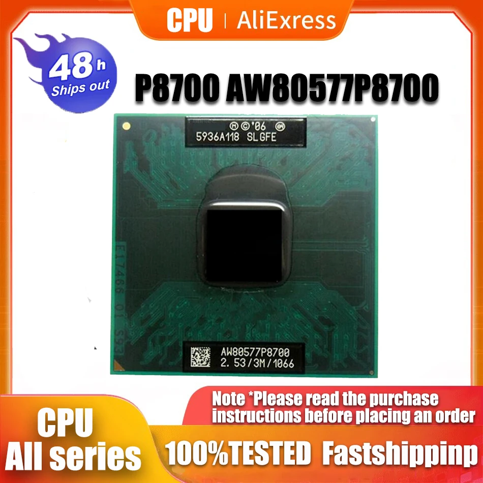 P8700 AW80577P8700 (3M Cache, 2.53 GHz, 1066 MHz FSB) best quality